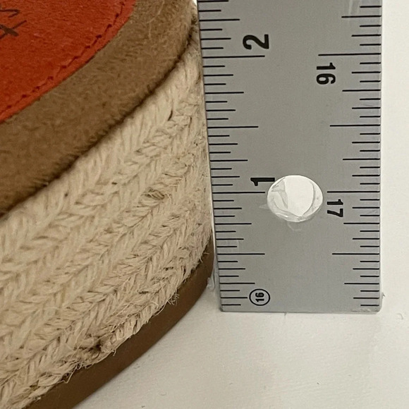 TYLE & CO Slip-On Wedge Orange Sandals size 8.5 - Picture 5 of 11